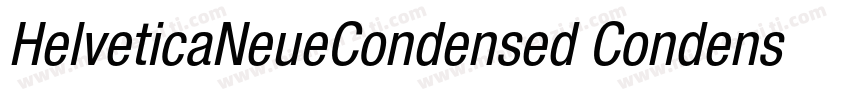 HelveticaNeueCondensed CondensedBod字体转换